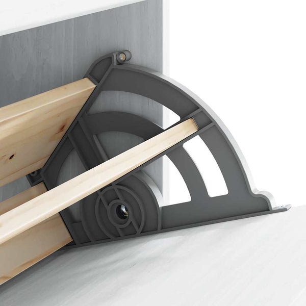 Weißer Schuhschrank Kiefer Massivholz 85cm