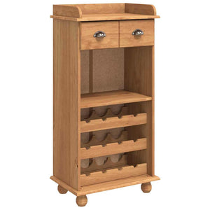 Weinschrank ASKIM Honigwachs Kiefer Massivholz