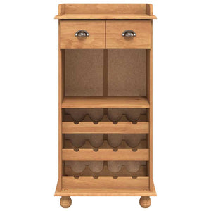Weinschrank ASKIM Honigwachs Kiefer Massivholz