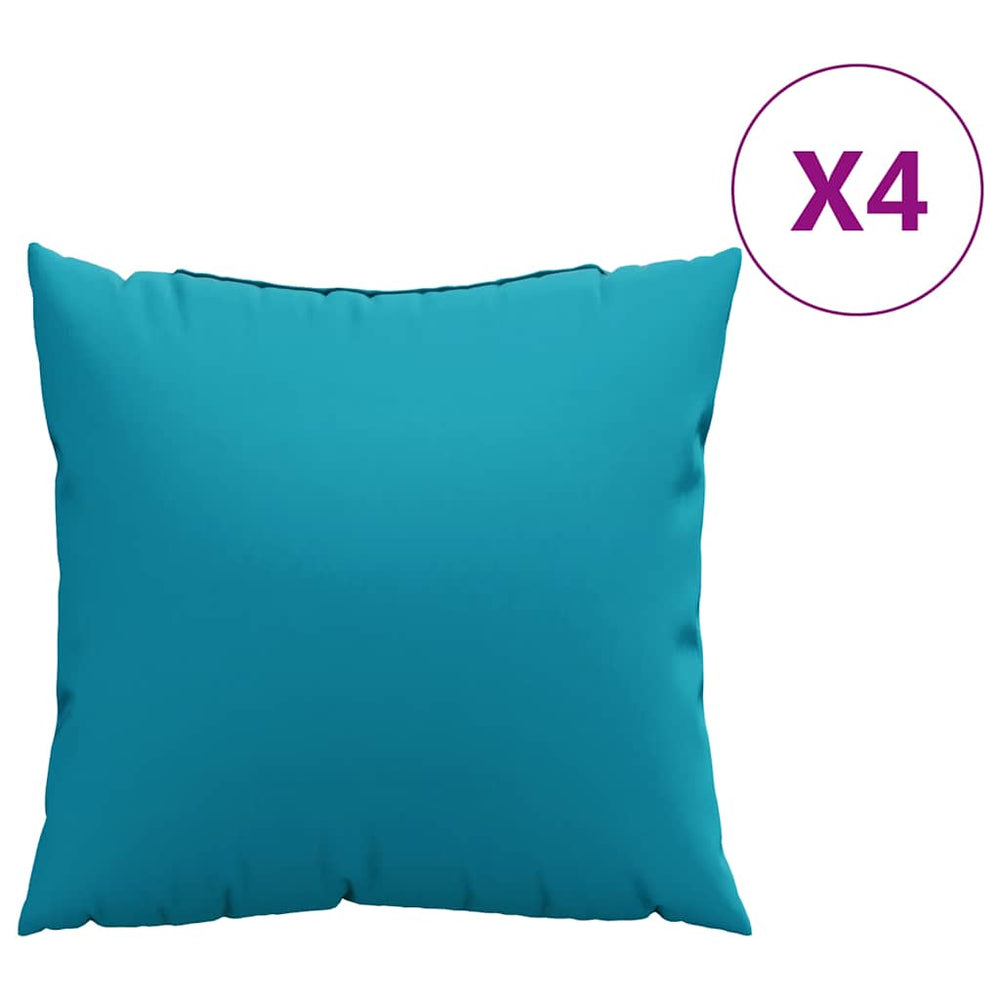 Blaue Sofakissen 4er Set 40x40 cm