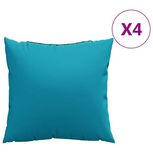 Blaue Sofakissen 4er Set 40x40 cm