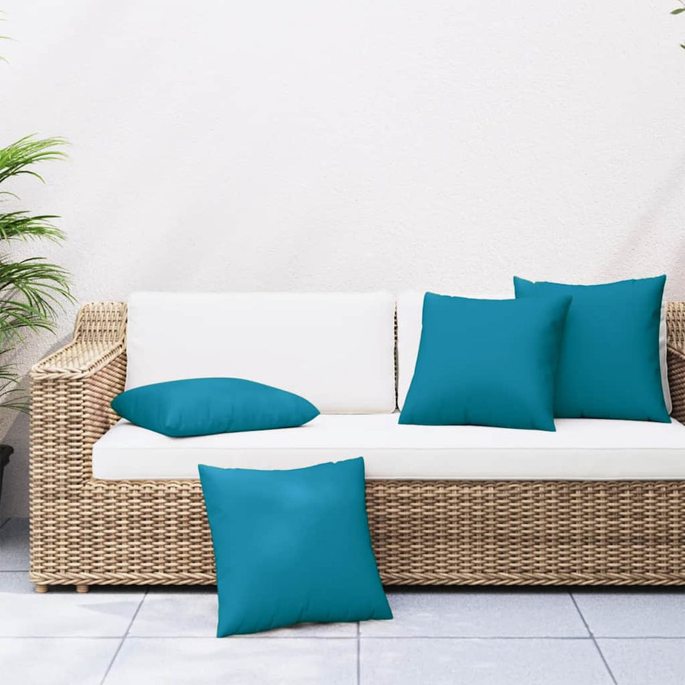 Blaue Sofakissen 4er Set 40x40 cm