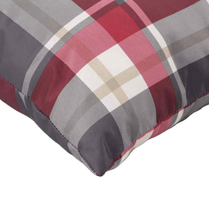 Sofakissen 4er Set Rot Karomuster 40x40 cm