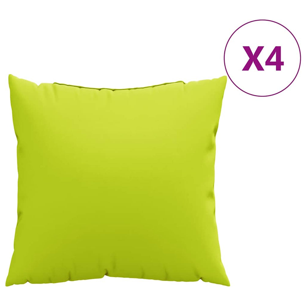 Knallgrüne Sofakissen 50x50 cm, 4er-Set