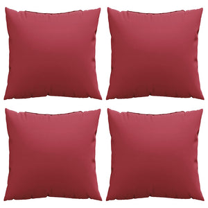 Weinrote Sofakissen 60x60 cm, 4er-Set