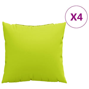 Knallgrüne Sofakissen 60x60 cm, 4er-Set