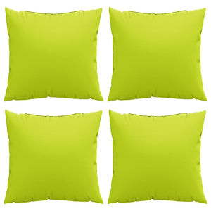 Knallgrüne Sofakissen 60x60 cm, 4er-Set