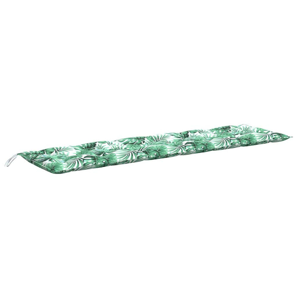 Gartenbank Auflage Blattmuster 200x50 cm