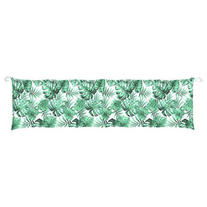 Gartenbank Auflage Blattmuster 200x50 cm