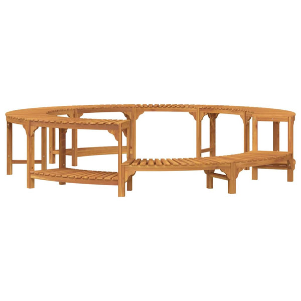 vidaXL Habillage de spa Marron Ø 275 x 55,5 cm Bois d'acacia massif