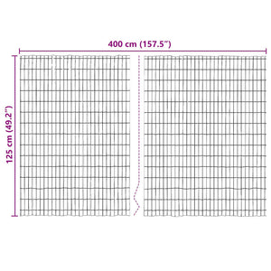Rindenzaun Braun 400x125cm