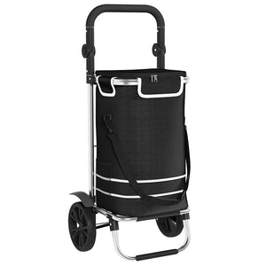 Schwarzer Einkaufswagen Oxford-Stoff