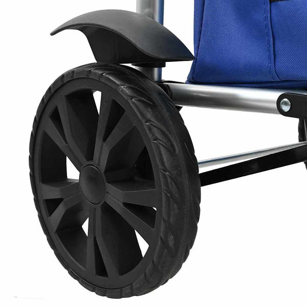 Blauer Einkaufswagen Oxford-Stoff