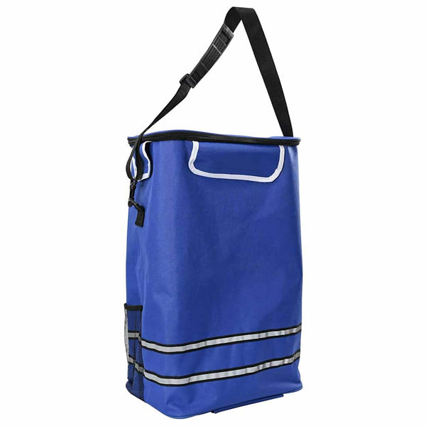 Blauer Einkaufswagen Oxford-Stoff