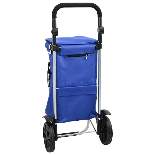Blauer Einkaufswagen Oxford-Stoff