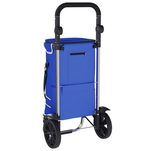Blauer Einkaufswagen Oxford-Stoff
