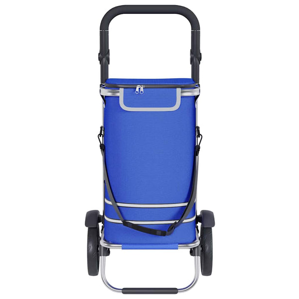 Blauer Einkaufswagen Oxford-Stoff