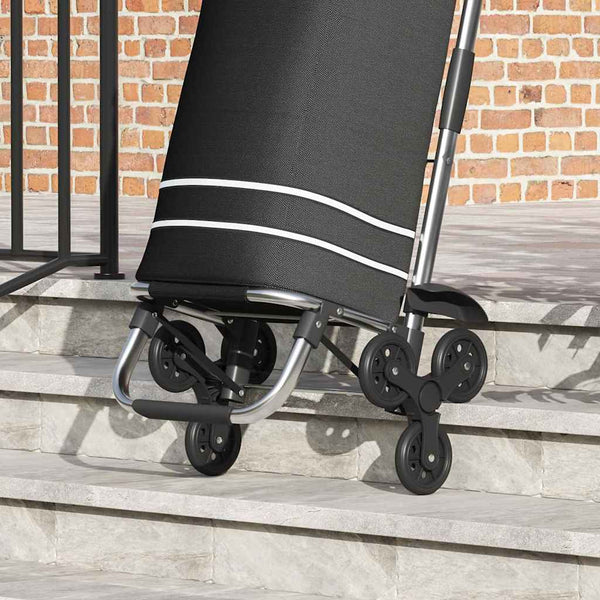 Schwarzer Einkaufswagen Oxford-Stoff