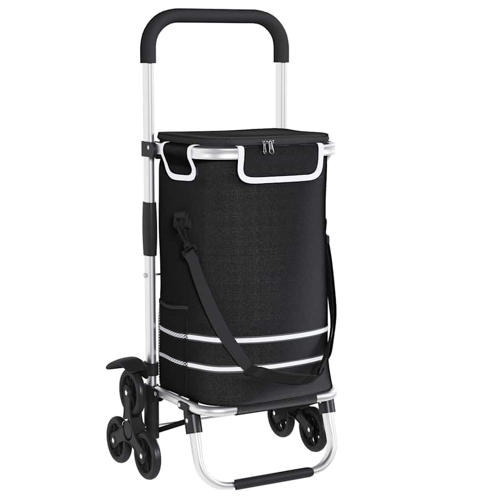 Schwarzer Einkaufswagen Oxford-Stoff