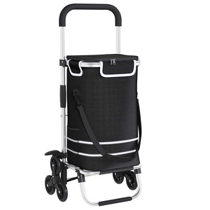 Schwarzer Einkaufswagen Oxford-Stoff