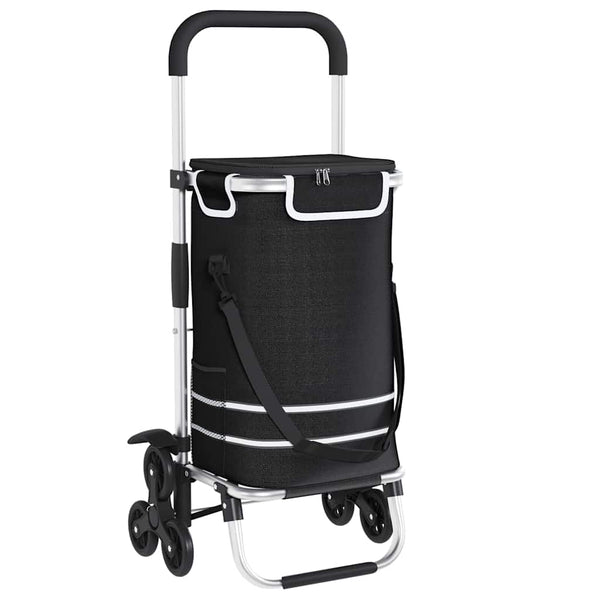 Schwarzer Einkaufswagen Oxford-Stoff