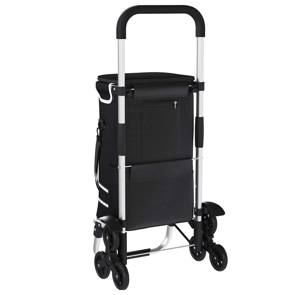 Schwarzer Einkaufswagen Oxford-Stoff