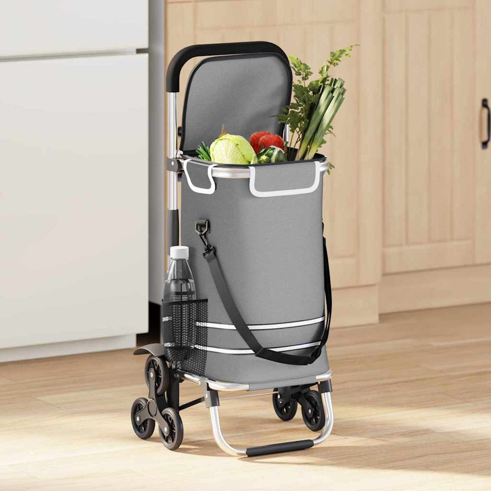 Einkaufswagen Grau Oxford-stoff