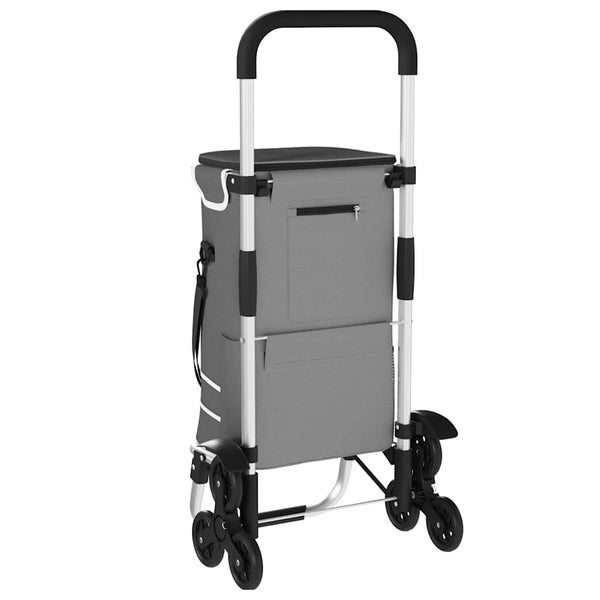 Einkaufswagen Grau Oxford-stoff