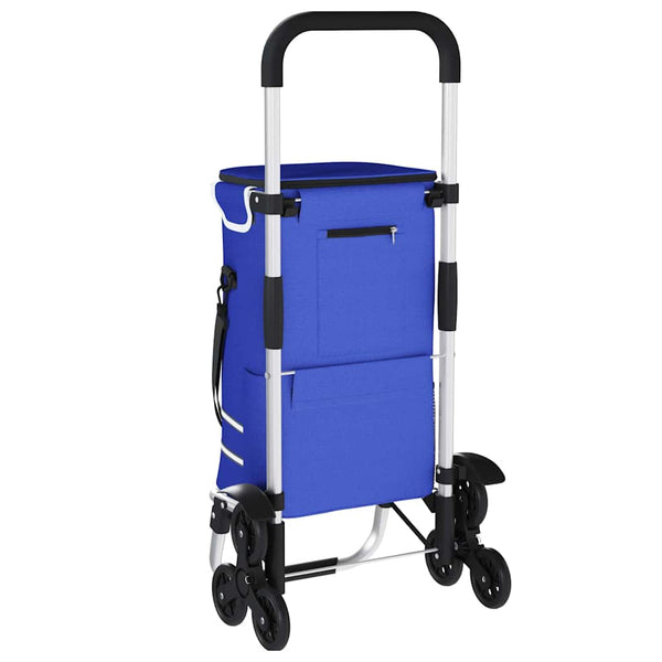 Blauer Einkaufswagen Oxford-stoff