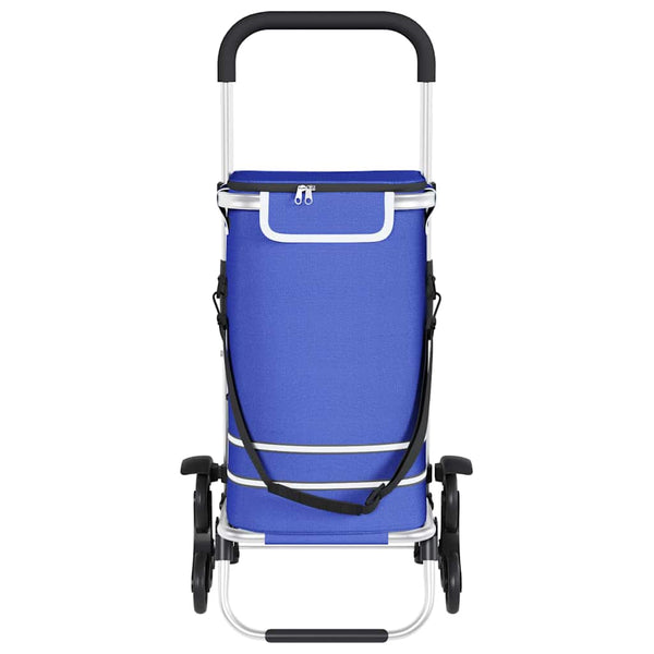 Blauer Einkaufswagen Oxford-stoff