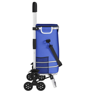 Blauer Einkaufswagen Oxford-stoff
