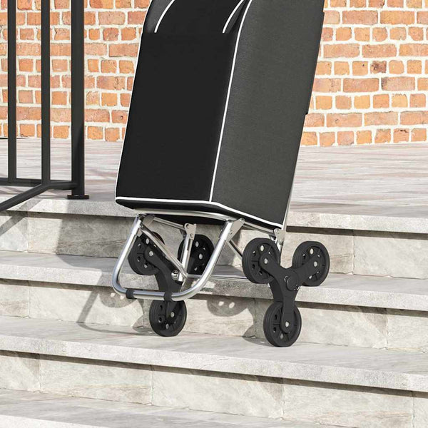 Schwarzer Einkaufswagen Oxford-Stoff