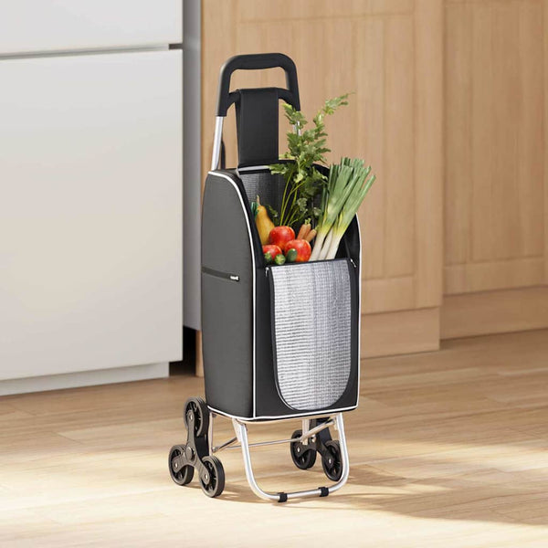 Schwarzer Einkaufswagen Oxford-Stoff