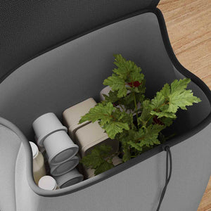 Einkaufswagen Grau Oxford-stoff