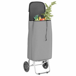 Einkaufswagen Grau Oxford-stoff