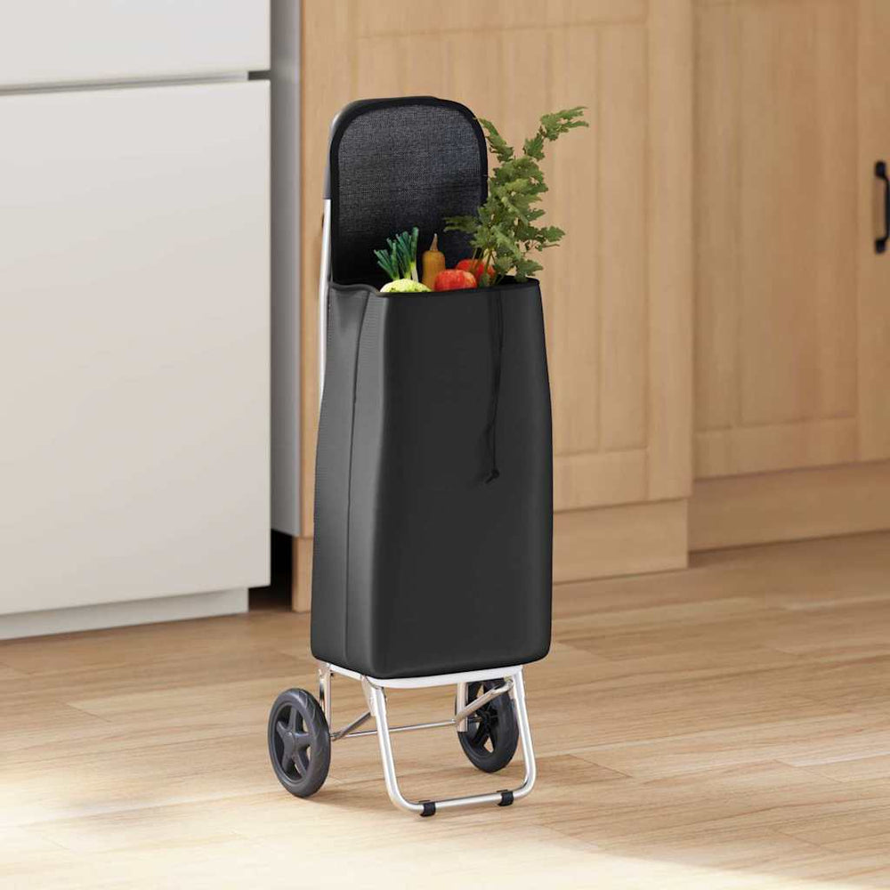 Schwarzer Einkaufswagen Oxford-stoff