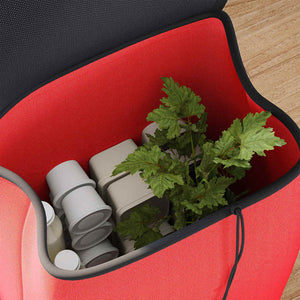 Roter Einkaufswagen Oxford-stoff 35x28x92cm