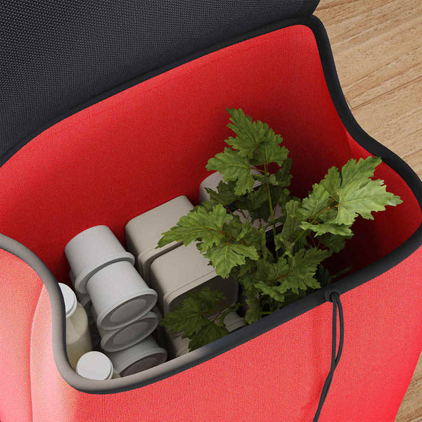 Roter Einkaufswagen Oxford-stoff 35x28x92cm
