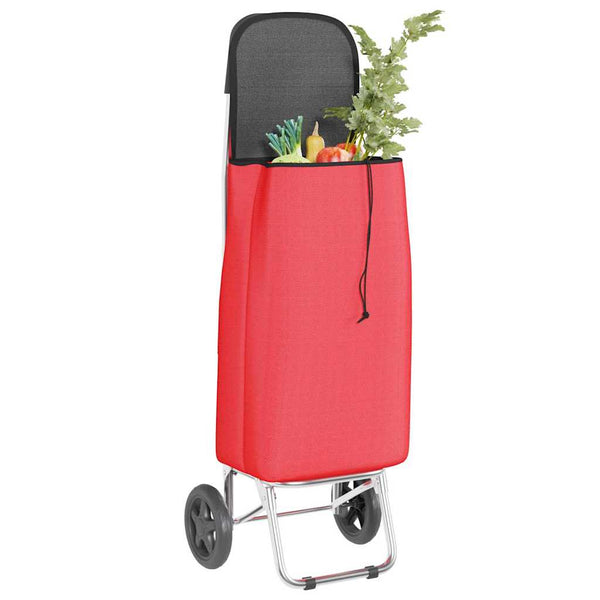 Roter Einkaufswagen Oxford-stoff 35x28x92cm