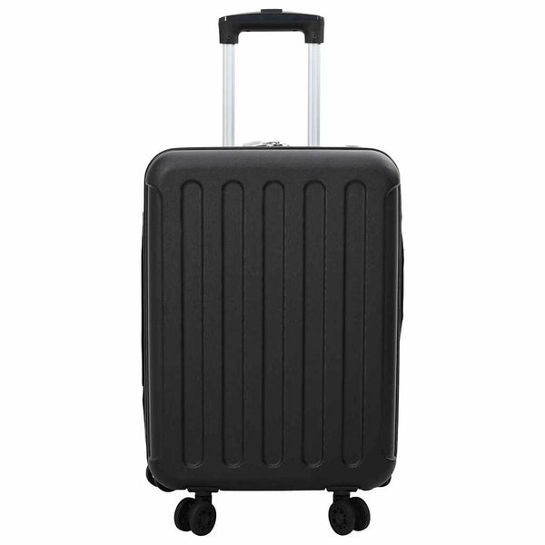 Schwarzer ABS Koffer mit Schloss 55,5cm