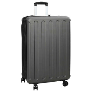 Dunkelgrauer ABS-Koffer mit Schloss, 76 cm
