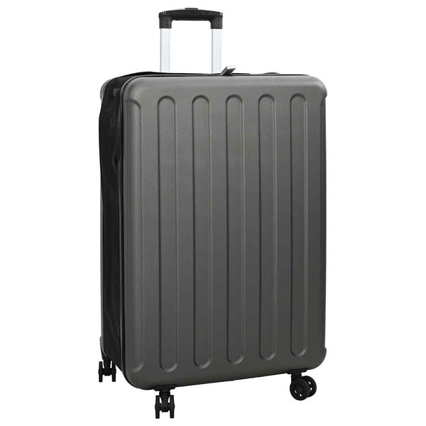 Dunkelgrauer ABS-Koffer mit Schloss, 76 cm