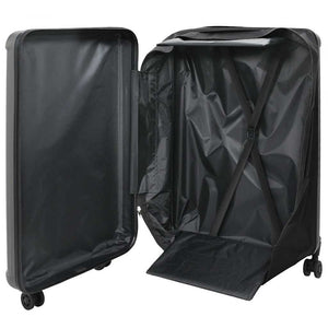 Dunkelgrauer ABS-Koffer mit Schloss, 76 cm