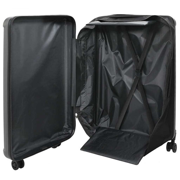 Dunkelgrauer ABS-Koffer mit Schloss, 76 cm