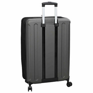 Dunkelgrauer ABS-Koffer mit Schloss, 76 cm