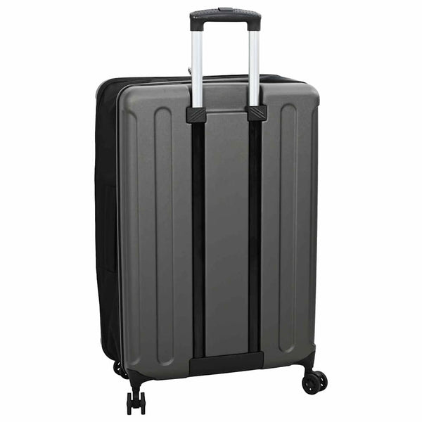 Dunkelgrauer ABS-Koffer mit Schloss, 76 cm