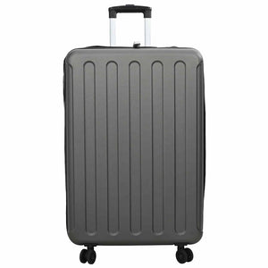 Dunkelgrauer ABS-Koffer mit Schloss, 76 cm