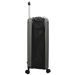 Dunkelgrauer ABS-Koffer mit Schloss, 76 cm