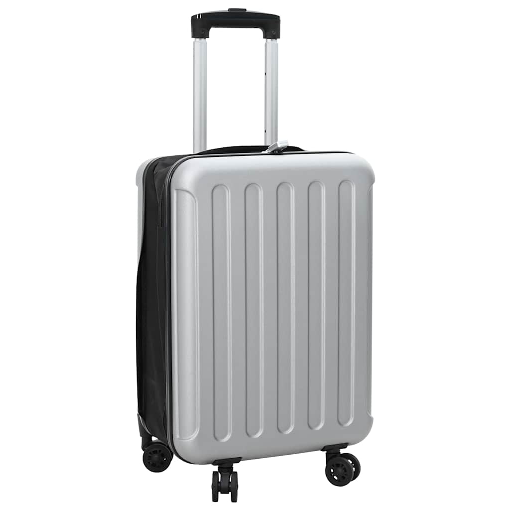Silberner Koffer mit Schloss, 55,5 cm
