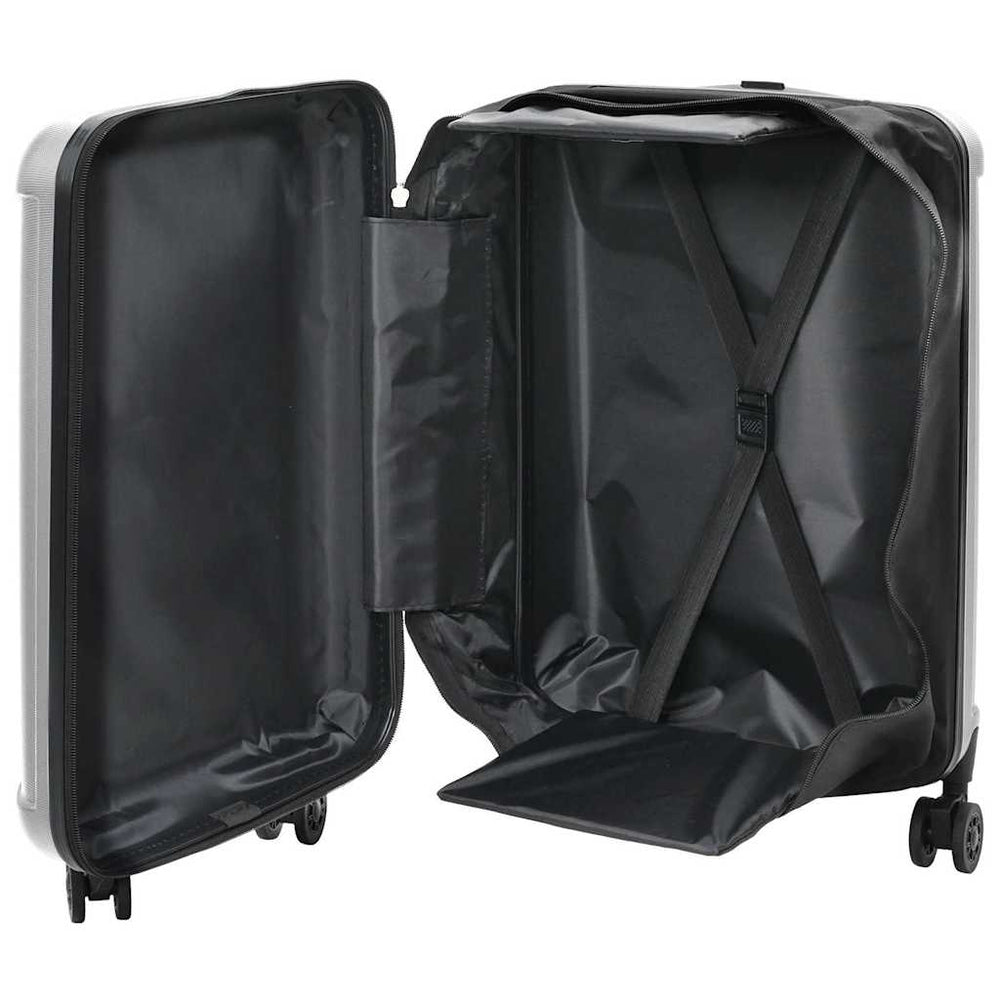Silberner Koffer mit Schloss, 55,5 cm